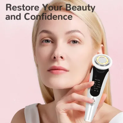 Skin Care Handheld Beauty Equipment Portable LED Photon Face Lifting Massager Wireless Electric Facial Beauty Device