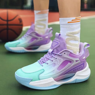 NEW Professional Mens Basketball Sneakers Wearable Gym Training Sports Trainers for Women Non-slip Cushion Basketball Shoes
