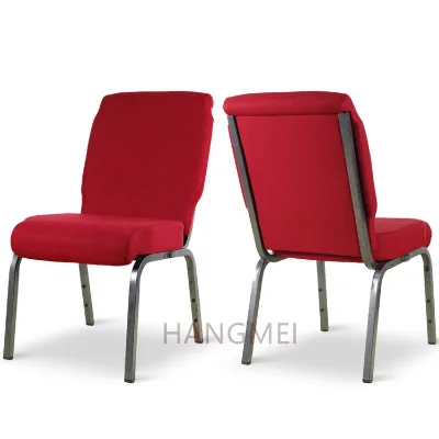 Useding Cheap Metal Church Chair Wholesale Upholstered Used Auditorium Rental Wedding Chairs for Church
