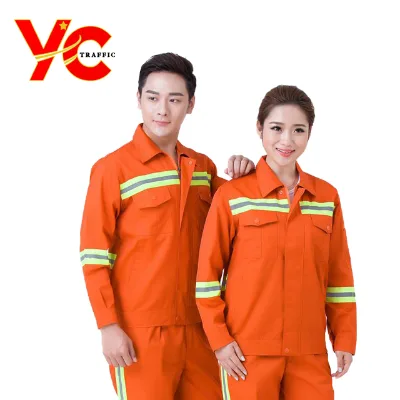 100% Polyester Multicolor Water Proof Traffic Safety Protection Suit Class 2 Reflective Tape Vapor-Protective YOUCHAO TRAFFIC