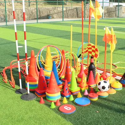 Colorful Speed Agility Training Equipment Set Hurdles Rings Ladder Agility Cones