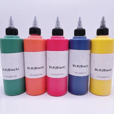 Customized 7-Color Body Tattoo Ink Set Private Label Pigment Ink for Body