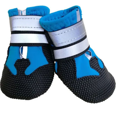 JXANRY Print Pattern Pet Dog Outdoor Shoes Waterproof and Non-Slip for Autumn and Winter Clothing Supply for Pets