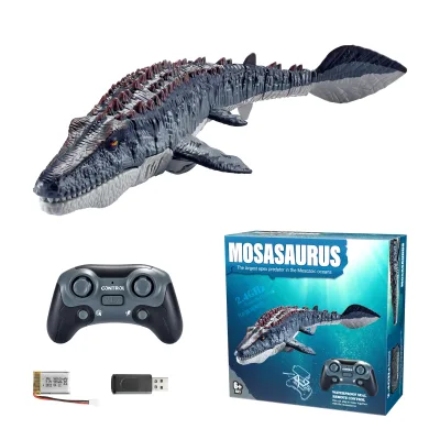 2.4g High Simulation Mosasaurus Kids Animal Rc Toys Cheap Price Waterproof Design Customizable Remote Control Toys for Kids Gift