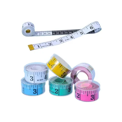 2026 PVC Transparent Box Color Tape Measure Soft Tape Measure Measuring Tape Plastic Cup Packaging