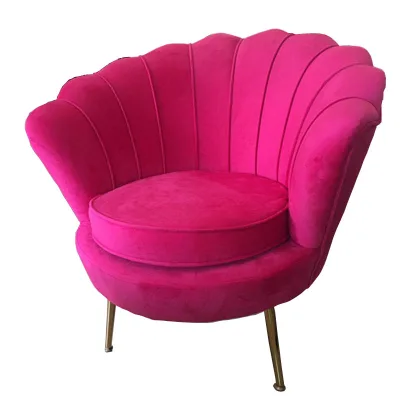 Armchair Chaise Lounge Modern Living Room Chairs Velvet Soft Recliner Sofa Chair Single Seat Flower Shaped Single Sofa Chair