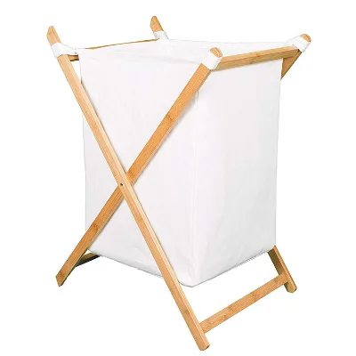 Premium 100% Natural Bamboo Laundry Hamper Custom Size Eco-Friendly Basket