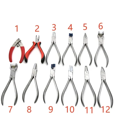 Silicone Nose Pad Adjustment Pliers Glasses Accessories Repair Tool for Lens Position Needle Nose Pliers with Packaging