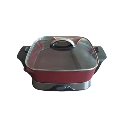 Electric Skillet with Non-stick Coating Pan Electric Frying Pan with Detachable Base