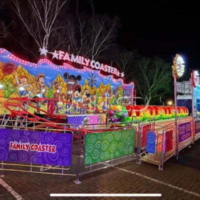 Trailer-mounted Caterpillar-themed Roller coaster Customizable Indoor/Outdoor Amusement Ride Traveling Carnivals Parks