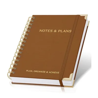 Custom Weekly Monthly Planner Magnet A5 Size Paper Promotion Weekly Dated Planners Hardcover Spiral Bound Productivity Organizer