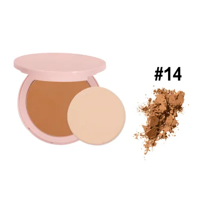 15 Colors Mineral Setting Powder Face Makeup Vegan Pressed Waterproof Long Lasting Oil Control Matte Finish Compact Powder