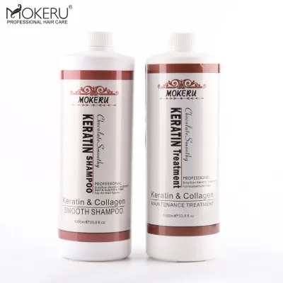 Custom Logo Private Label Professional 1000ml Hair Keratin Treatment Formaldehyde Free Bio Keratin Brazilian Straightening Cream