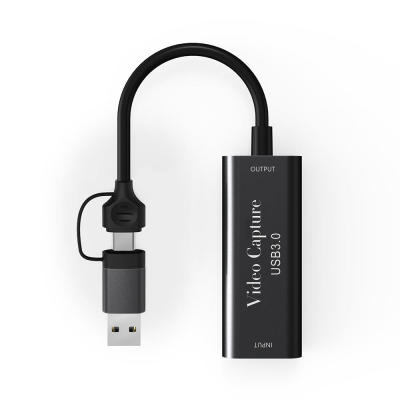 1080P Portable HDMIInput HDTV to USB C Video Capture Card for Camera/Game Console/Switch Compatible with PC Laptop for Recording