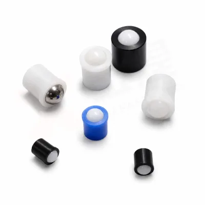 INOX Stainless Steel SS304 Polished Passivation A2-70 A2-80 A4-70 A4-80 Plastic Nylon Ball Plunger with Flat Collar