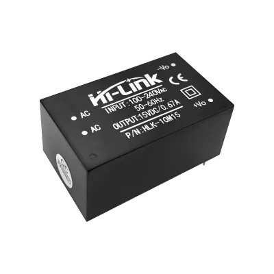 Hi-Link HLK-10M15 Original Mini Power Module AC 110V 220v 240V to DC 10W 15V 15V 660mA 10W AC-DC 220V HLK-10M15