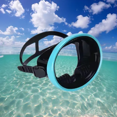 Oh Yeah Fishing Hunting Diving Mask Big Single Lens Dive Mask Angle Oval Silicone Diving Mask