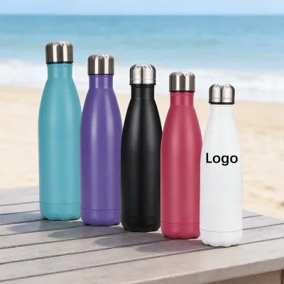 Custom Logo Cola Shaped Stainless Steel Vacuum Insulated Water Bottle Promotional Business Gift Corporate Advertising Cup