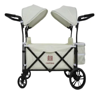 Multi Function Folding Outdoor Baby Wagon with Lens Hood and Two Seats
