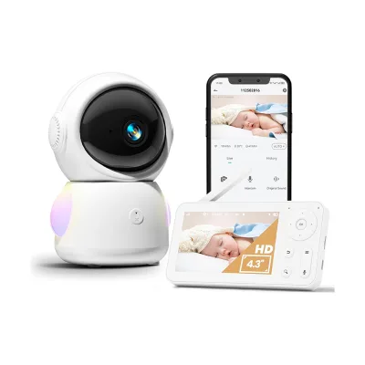 2 Years Heart Rate Baby Breathing Monitor Wireless With Stand Wifi Mobile App 5.0 Inch One Touch Call