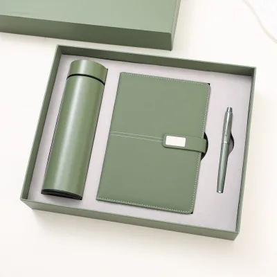 New Smart Thermos Cup Set Notebook Gift Box Custom Business Gift Corporate Office Culture Set with Logo Model