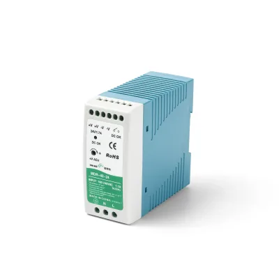 MDR-40-24 88% Eff. Low No-load Power Universal AC Input DIN Rail 24V 1.7A 40W Industrial Power Supply for Automation