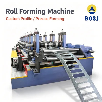 BOSJ Heavy Duty Scaffold Plank Production Line EU Standard Metal Scaffold Plank Roll Former Machine Manufacturer