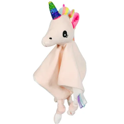 Custom Musical Baby Lovey Animal Stuffed Plush Toy Blanket Best Gift Sleep Soothe for Kids Wholesale