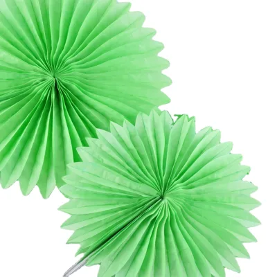 Fashion New Style Green 3pk Paper Wedding Fan