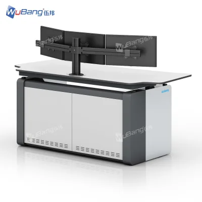 Control Room Console Height Adjustable Desk for Dispatch Center Surveillance Center Central Control Room