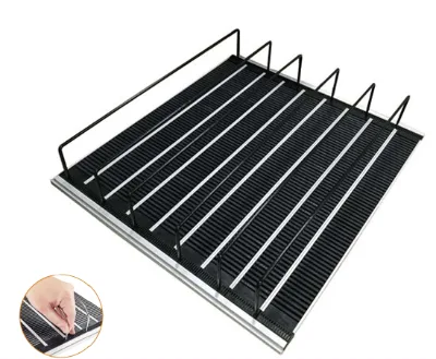 C-store Universal Metallic Heavy Duty Single Sided Pusher Glide for Beverage Bottles-Supermarket Display Shelf System
