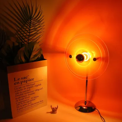 Modern Simple Decorative LED Table Lamp for Bedroom Ambiance and Photography Lighting Dimmable