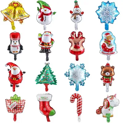 Mini Foil Balloon - Wholesale Party Gift Inflatable Merry Christmas Helium Foil Balloons