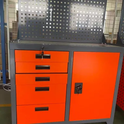 Heavy Duty Mobile 5-Drawer 1 Door CNC Tool Cabinet for Convenient Storage and Organization