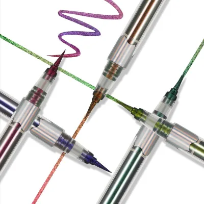 Waterproof Long Lasting Liquid Eyeliner Pen Smudge Proof Thin Tip Vegan Makeup Eyeliner for Sensitive Eyes