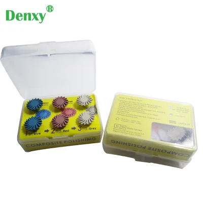 Denxy Dental Rubber Diamond Composite Polishing Wheel Set