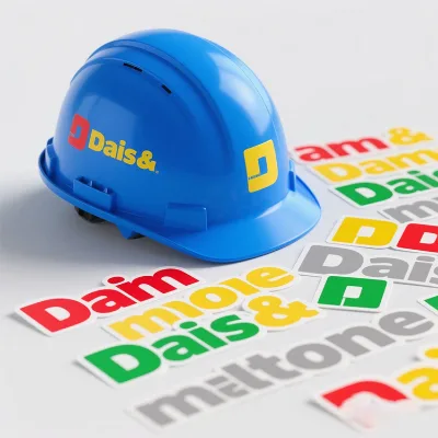 UV for Vinyl Helmet Transfer Stickers-Waterproof Oil Proof & Weather-Resistant Logo Labels for Promotion