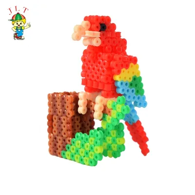 Parot Patterns Eco-friendly Diy Plastic 3D Puzzle Toys 5mm Perler Beads Toys for Kids Small