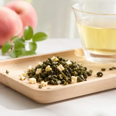 White Peach Oolong Tea 125g Blended in Can (Tinned) Factory Wholesale Raw Material for Milk Tea Shops & Homemade Bubble Tea