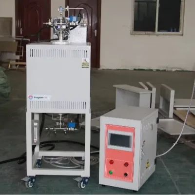 Single Heating Zone Vertical Resistance H2 Tube Furnace High Temperature 1400C Ceramic Equipment for Heat Treatment