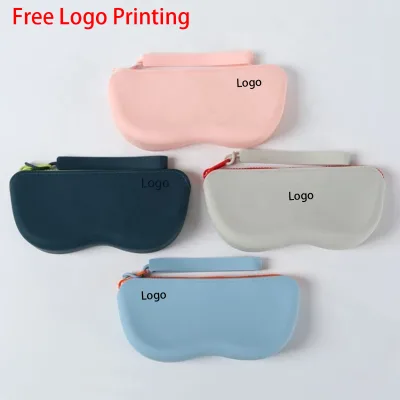 Silicone Sunglasses Storage Pouches with Zippered Closure, Providing Badge OEM/ODM Services for Other Luggage Items.