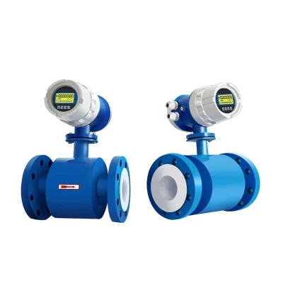 4-20ma /rs485 Output Digital Liquid Control Flow Meter , Intelligent Electromagnetic Flowmeter for Sewage Wastewater