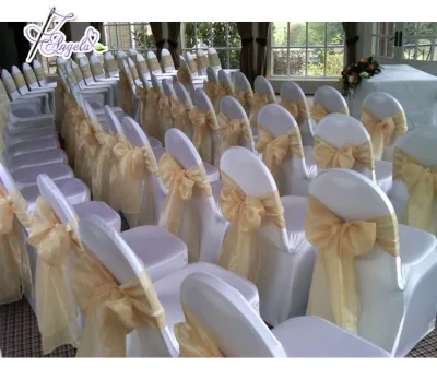 Cheap Tie Back Mr and Mrs Chair Sashes Wedding Sashes for Banquet Chair Covers