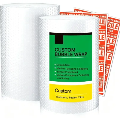 Manufacturer Wholesale Large Rolls Bubble Film Express Packaging Shock Absorption Bubble Wrapping for Fragile Items