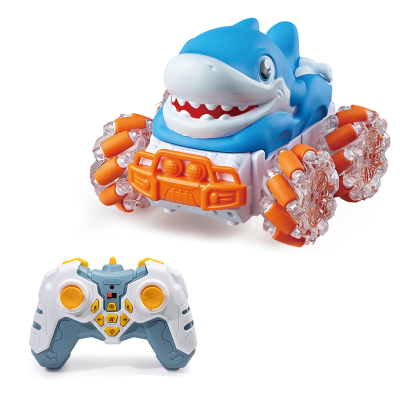 2.4G Cute Remote Control Car Cartoon Stunt Car 360° Rotation Side Drift RC Car Radio Control Rubber Animal Vehicle for Kids