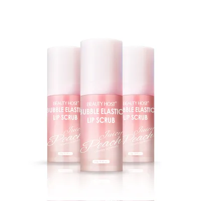 2024 Customized New Lip Scrub Vendor OEM Gentle Exfoliating Sweat Peach Flavors Sugar Pink Lip Lightening Scrub for Dark Lip