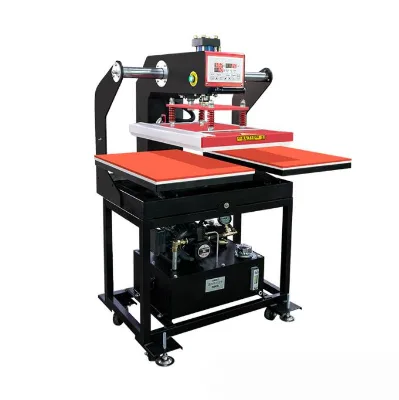 Hydraulic Double Station Hot Stamping Machine 40*60 Garment T-shirt Hot Drawing Hot Drilling Printing Hot Transfer Machine