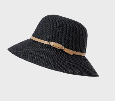 Spring Summer Luxury Fine Paper Braid Bucket Hat for Women Fashion Casual Foldable Breathable Wide Brim Fishermen Hat