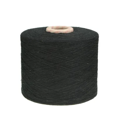 Black and White Yarn Ne 30s Recycled 65% Polyester 35% Cotton Blended Yarn for Making Fabrics