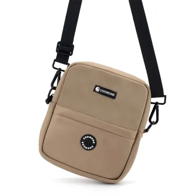 Custom Logo and Color Waterproof Nylon Dog Walking Bag Crossbody Pet Travel Bag with Poop Bag Holder for Owners